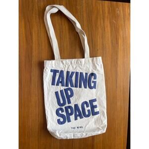 The Wing Cotton Canvas Tote Bag - Taking Up Space